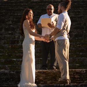 Genevieve and Joseph Mayan Temple Wedding