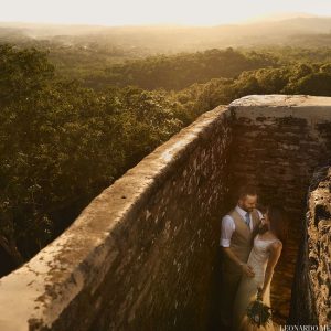 Genevieve and Joseph Mayan Temple Wedding