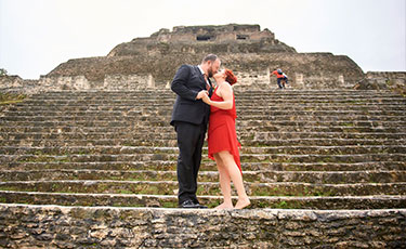 Heather and Greg Mayan Temple Wedding