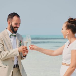 Jaclyn and Thiago Sandbar Wedding