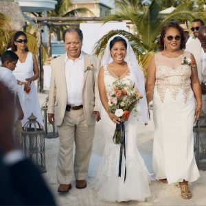 Keisha and Simeon Caye Caulker Wedding