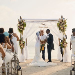 Keisha and Simeon Caye Caulker Wedding