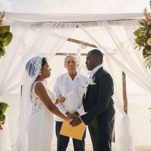 Keisha and Simeon Caye Caulker Wedding