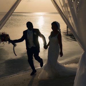 Keisha and Simeon Caye Caulker Wedding