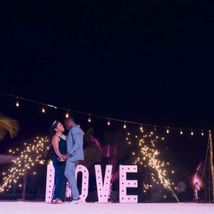 Keisha and Simeon Caye Caulker Wedding