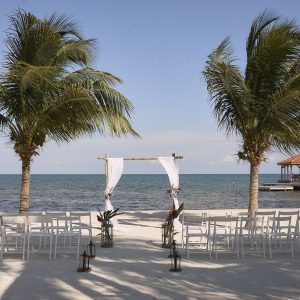 Laurie and Jared St. George's Caye Wedding