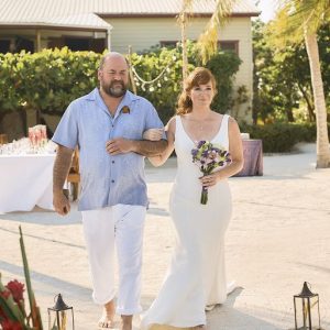 Laurie and Jared St. George's Caye Wedding