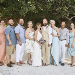 Laurie and Jared St. George's Caye Wedding