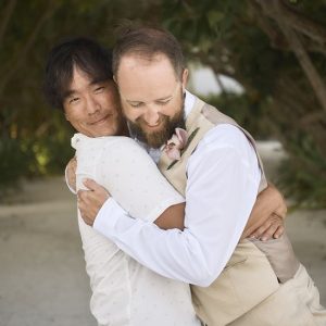 Laurie and Jared St. George's Caye Wedding