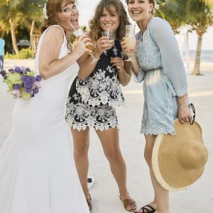 Laurie and Jared St. George's Caye Wedding