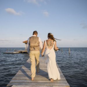 Laurie and Jared St. George's Caye Wedding