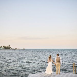 Laurie and Jared St. George's Caye Wedding