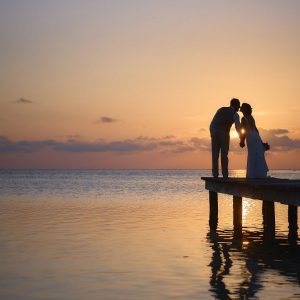 Laurie and Jared St. George's Caye Wedding