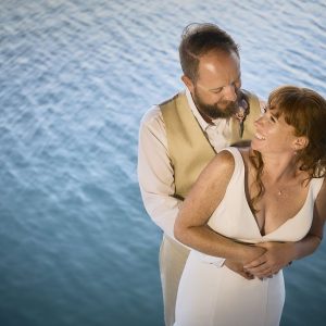 Laurie and Jared St. George's Caye Wedding