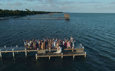 Lexi and Steve Blue Sky Beach Wedding