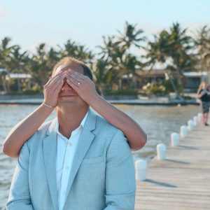 Lexi and Steve Blue Sky Beach Wedding