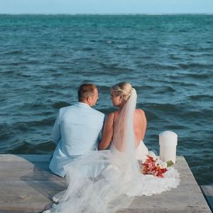 Lexi and Steve Blue Sky Beach Wedding