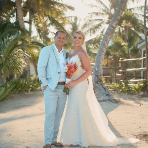 Lexi and Steve Blue Sky Beach Wedding