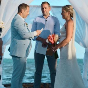 Lexi and Steve Blue Sky Beach Wedding