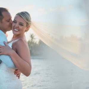 Lexi and Steve Blue Sky Beach Wedding