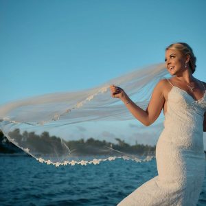 Lexi and Steve Blue Sky Beach Wedding