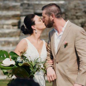 Lindsay and John Jungle and Beach Wedding