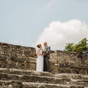 Mary and Tim Mayan temples Wedding