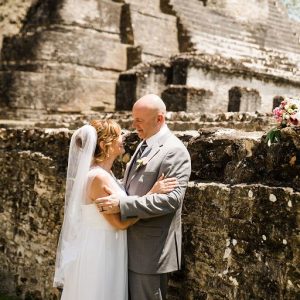 Mary and Tim Mayan temples Wedding