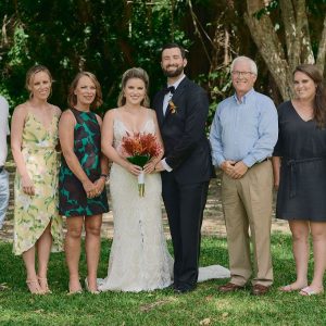 Sadie and Jeff Rainforest and Beach wedding