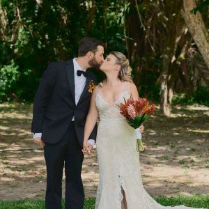 Sadie and Jeff Rainforest and Beach wedding