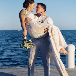 Samantha and Bradley Caye Caulker Wedding