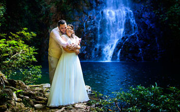 Tanya and Carlos Waterfall Wedding